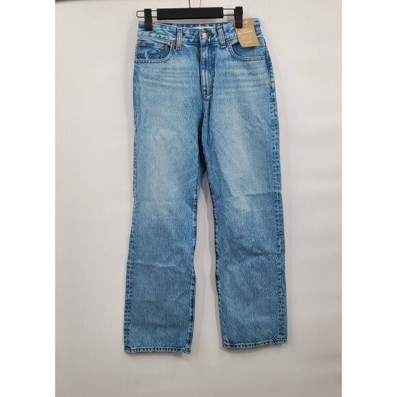 Madewell Denim - Madewell The Curvy '90s Straight Jean Denim Pants Women Size 25P NWT High Rise